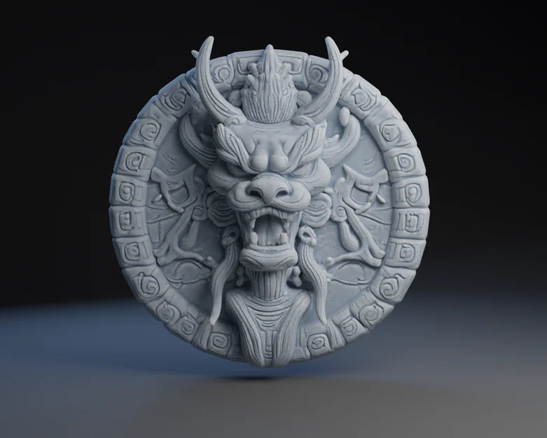 Mô hình trang trí tường Dragon Alchemy in 3D cực sắc nét - Image 1