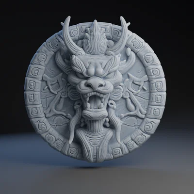 Mô hình trang trí tường Dragon Alchemy in 3D cực sắc nét