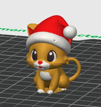 Chú Mèo Giáng Sinh Dễ Thương - Image 1