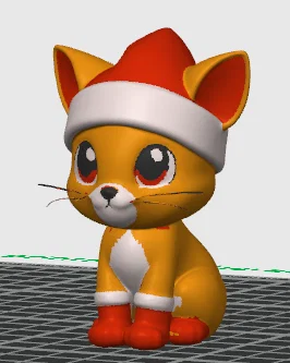 Chú Mèo Giáng Sinh Dễ Thương Với Chiếc Mũ Noel - Image 1