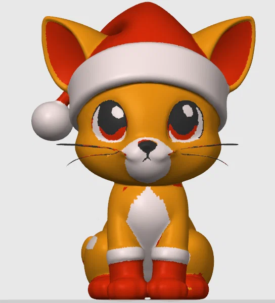 Chú Mèo Giáng Sinh Dễ Thương Với Chiếc Mũ Noel - Image 2