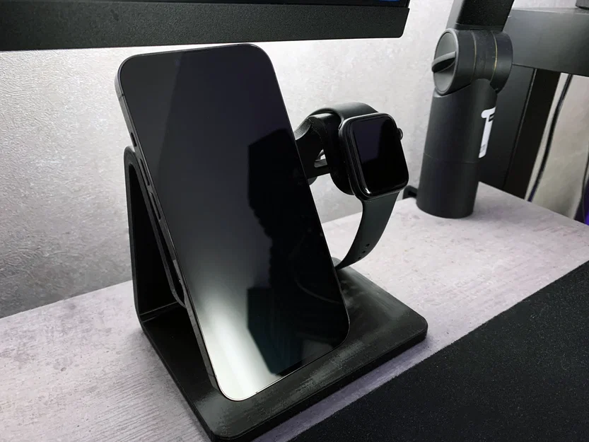 Đế sạc để bàn 2 trong 1 cho iPhone MagSafe và Apple Watch - Image 1