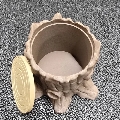 Hộp Đựng Hình Gốc Cây - Bao Gồm Đế Và Nắp