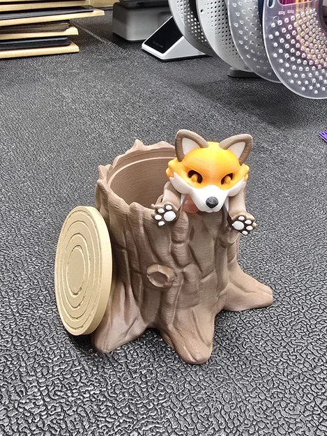 Hộp Đựng Hình Gốc Cây - Bao Gồm Đế Và Nắp - Image 4