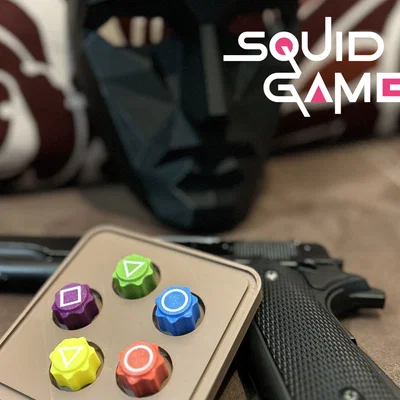 Bộ trò chơi Gonggi phong cách Squid Game 2 in 3D không cần support