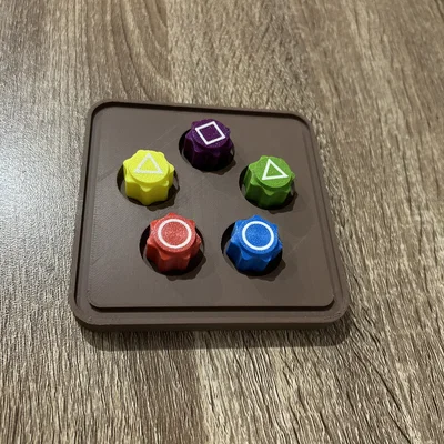 Bộ trò chơi Gonggi phong cách Squid Game 2 in 3D không cần support