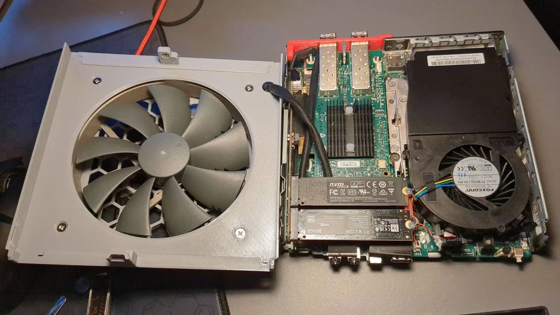 Nắp máy Lenovo Tiny M720Q M720X M920X hỗ trợ lắp quạt 120mm hoặc 140mm - Image 6