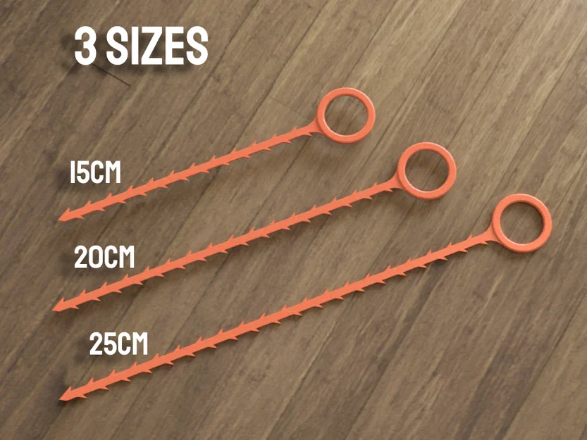 Dụng cụ thông cống (Drain Snake) - 15, 20, 25 cm (khoảng 3 gram*) - Image 2