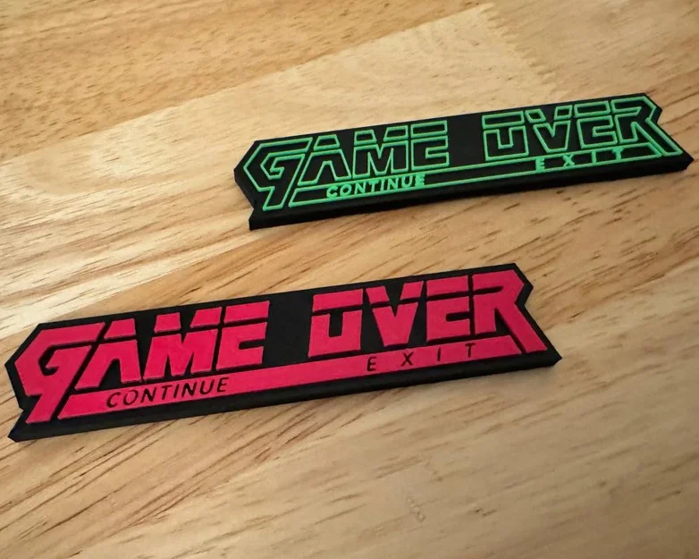 Nam châm tủ lạnh GAME OVER (Metal Gear Solid) - Hỗ trợ in nhiều màu, tháo lắp linh hoạt - Image 1