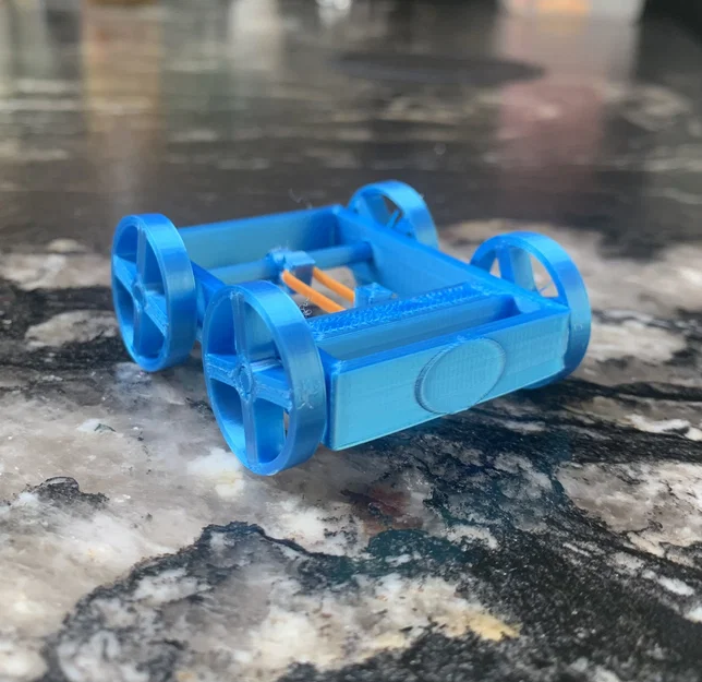 Mô hình xe chạy bằng dây thun (Rubber band car) - Image 1