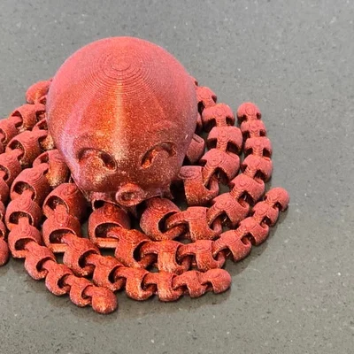 Mô hình chú bạch tuộc dễ thương (Cute Octopus) - Fidget Toy in 3D