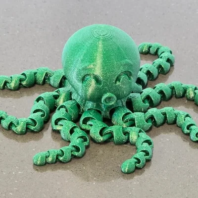 Mô hình chú bạch tuộc dễ thương (Cute Octopus) - Fidget Toy in 3D