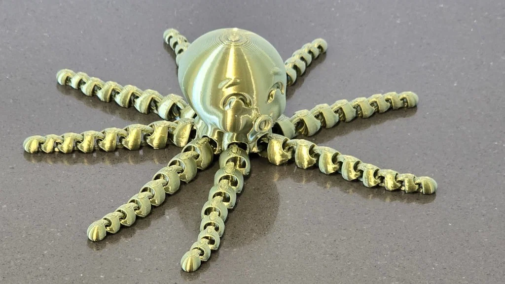 Mô hình chú bạch tuộc dễ thương (Cute Octopus) - Fidget Toy in 3D - Image 4