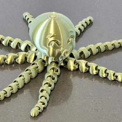 Mô hình chú bạch tuộc dễ thương (Cute Octopus) - Fidget Toy in 3D