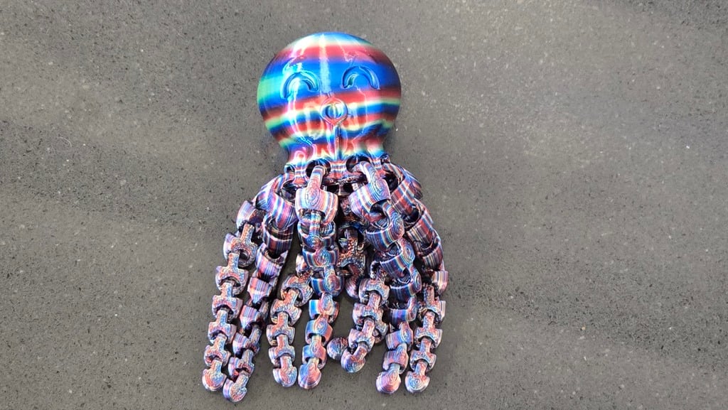 Mô hình chú bạch tuộc dễ thương (Cute Octopus) - Fidget Toy in 3D - Image 5