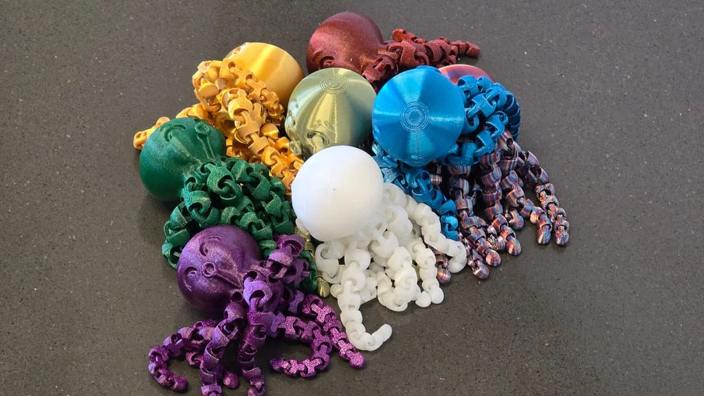 Mô hình chú bạch tuộc dễ thương (Cute Octopus) - Fidget Toy in 3D - Image 6