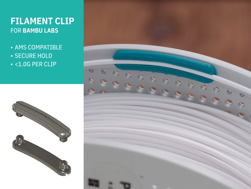 Kẹp giữ sợi nhựa cho Bambu Labs – Tương thích với AMS - Image 1