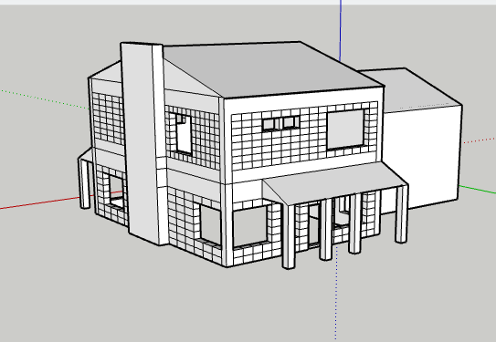 Mô hình nhà hiện đại có gara tỉ lệ N (N scale) cực chi tiết cho sa bàn - Image 2