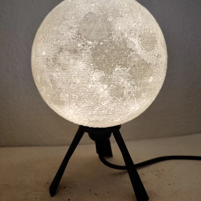Remix đèn mặt trăng (Moon Lamp) cho máy in Prusa Mini