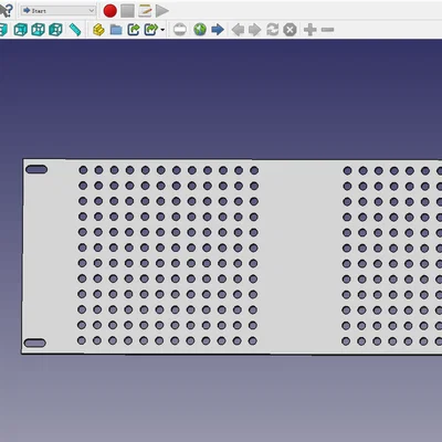 Tấm che mặt 2U 10-inch cho DeskPi Rackmate (Blank Plate)
