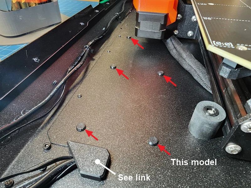 #0154 Nút bịt lỗ tấm đáy ren - Cho Original Prusa Enclosure (OPE) - Image 1