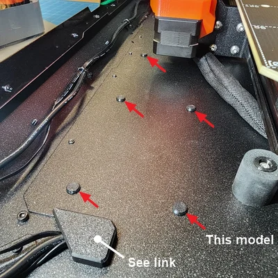 #0154 Nút bịt lỗ tấm đáy ren - Cho Original Prusa Enclosure (OPE)