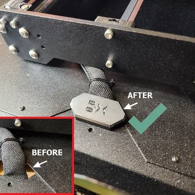 Nắp che lỗ thoát cáp LCD #0135 cho Original Prusa Enclosure (OPE)