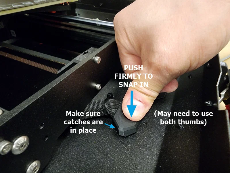 Nắp che lỗ thoát cáp LCD #0135 cho Original Prusa Enclosure (OPE) - Image 2