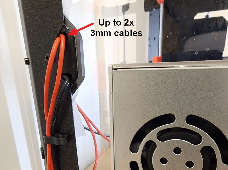 #0143 Nắp đậy lỗ luồn cáp - Tối đa 4 cáp, Original Prusa Enclosure (OPE) - Image 2