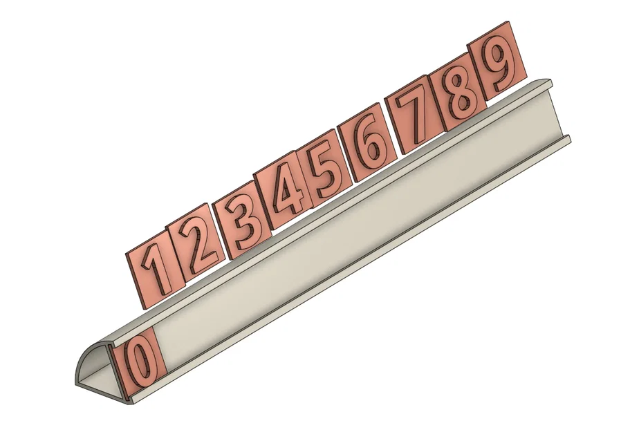 Bảng hiển thị số điện thoại cho xe hơi - Mô hình in 3D tiện ích - Image 1