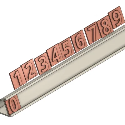 Bảng hiển thị số điện thoại cho xe hơi - Mô hình in 3D tiện ích