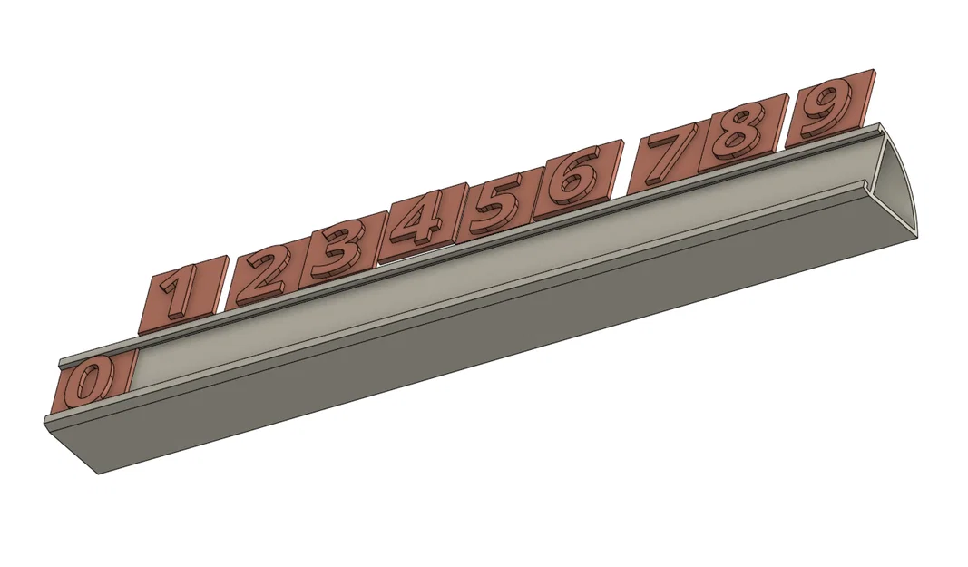 Bảng hiển thị số điện thoại cho xe hơi - Mô hình in 3D tiện ích - Image 3