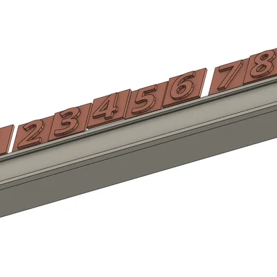 Bảng hiển thị số điện thoại cho xe hơi - Mô hình in 3D tiện ích