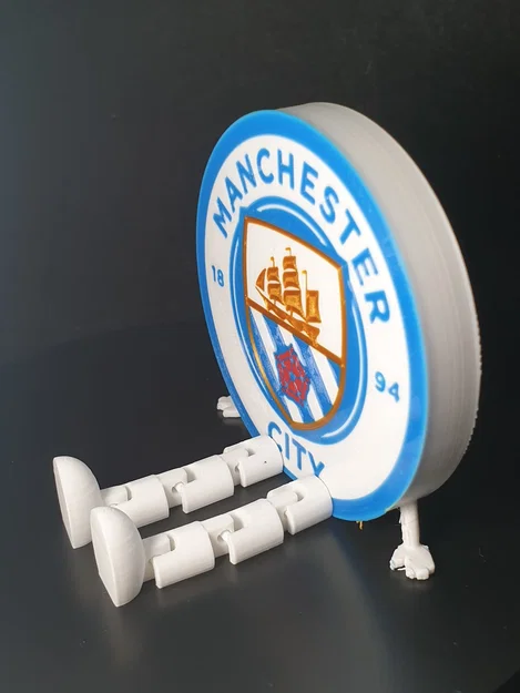 Mô hình khiên Manchester City FC kèm chân linh hoạt trang trí bàn - Image 2