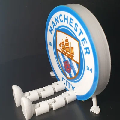 Mô hình khiên Manchester City FC kèm chân linh hoạt trang trí bàn