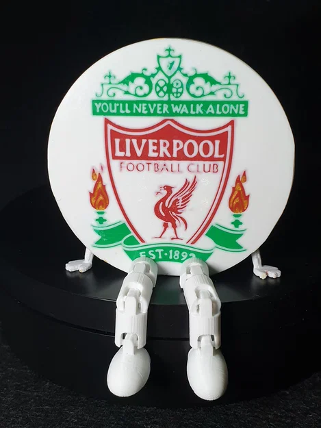 Mô hình huy hiệu Liverpool FC với chân khớp linh hoạt 3D - Image 1