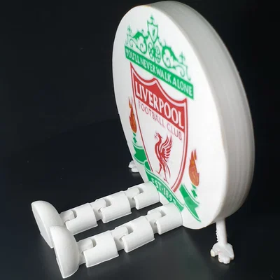 Mô hình huy hiệu Liverpool FC với chân khớp linh hoạt 3D