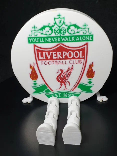 Mô hình huy hiệu Liverpool FC với chân khớp linh hoạt 3D - Image 4