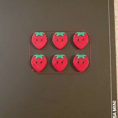 Nút áo hình quả dâu tây (Strawberry Button)