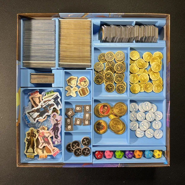 Khay chứa linh kiện (Organizer) cho boardgame Forgotten Waters - Image 1