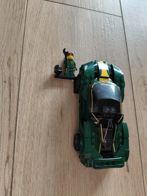 Giá treo tường Lego Speed Champions kèm kệ để nhân vật và mũ bảo hiểm - Image 2