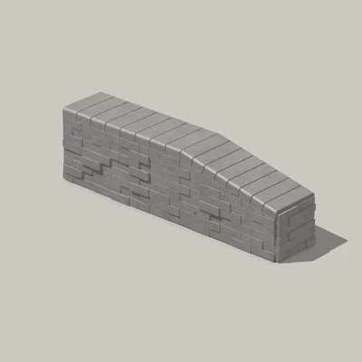 Mô hình gờ tường gạch mini cho sân tập Fingerboard (Hubba Ledge)