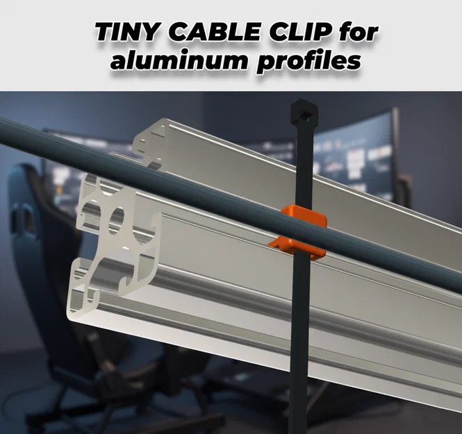 Kẹp Cố Định Dây Cáp Siêu Gọn Cho Khung Nhôm Định Hình (Sim Racing) - Image 1