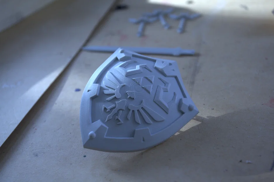 Mô hình in 3D Hylian Shield (TLOZ) - Phụ kiện Cosplay Zelda cực chất - Image 1