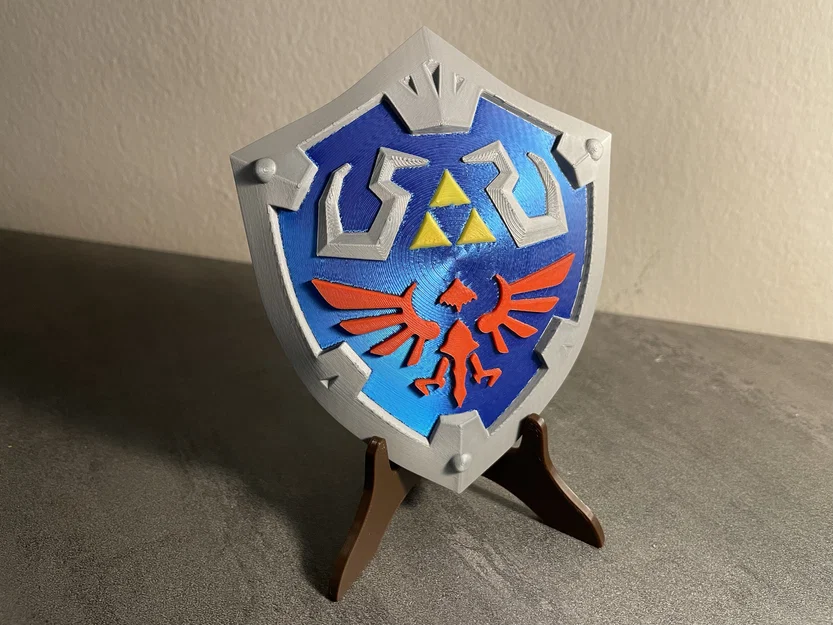 Mô hình khiên Hylian và giá đỡ hỗ trợ MMU - Image 1