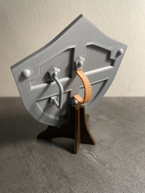 Mô hình khiên Hylian và giá đỡ hỗ trợ MMU - Image 3