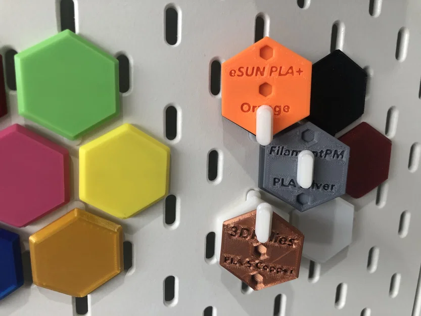 Miếng swatch màu filament cho bảng treo Ikea Skadis - Image 2