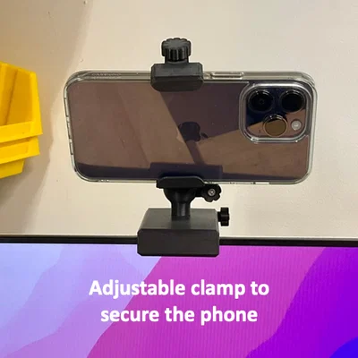Đế gắn iPhone cho tính năng Continuity Camera lên màn hình rời