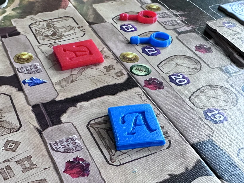 Bộ Research Tokens (Sổ tay và Kính lúp) cho game Lost Ruins of Arnak - Image 1