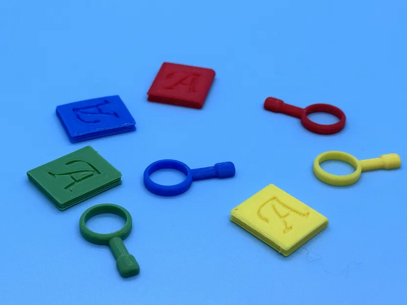 Bộ Research Tokens (Sổ tay và Kính lúp) cho game Lost Ruins of Arnak - Image 2